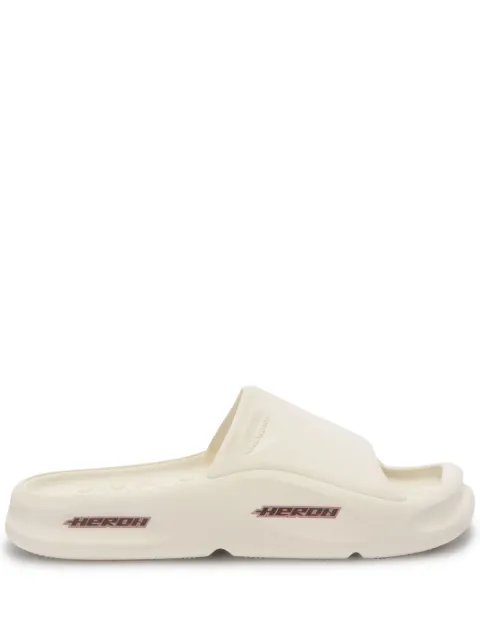 Heron Preston Eco Moulded logo-embossed slides White HMIC006F23MAT0010100