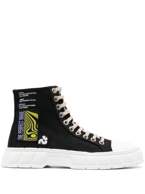 Virón 1982 Wave high-top sneakers Black 198206C99R