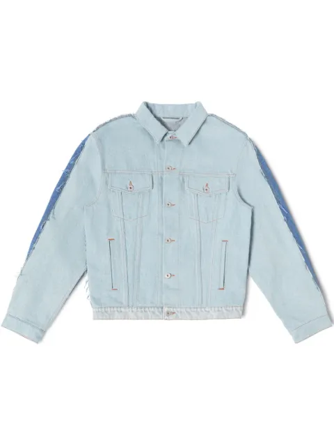 Heron Preston logo-patch denim jacket Blue HMYE013F23DEN0014500