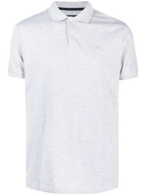 Hackett London logo-embroidered cotton polo shirt Grey HM562957