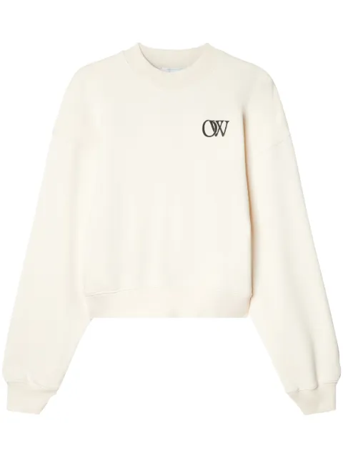 Off-White OW-print cotton sweatshirt White OWBA075F23JER0066110