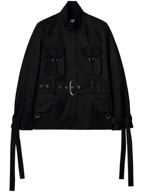 Off-White belted-waist jacket Black OWEL012F23FAB0011000