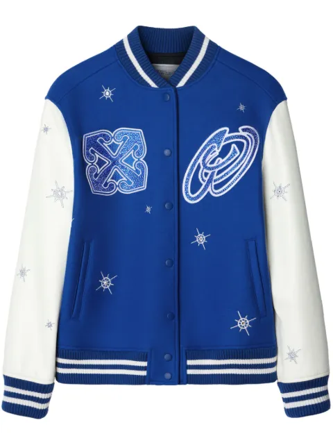 Off-White Bling Stars bomber jacket Blue OWEK003F23FAB0014504
