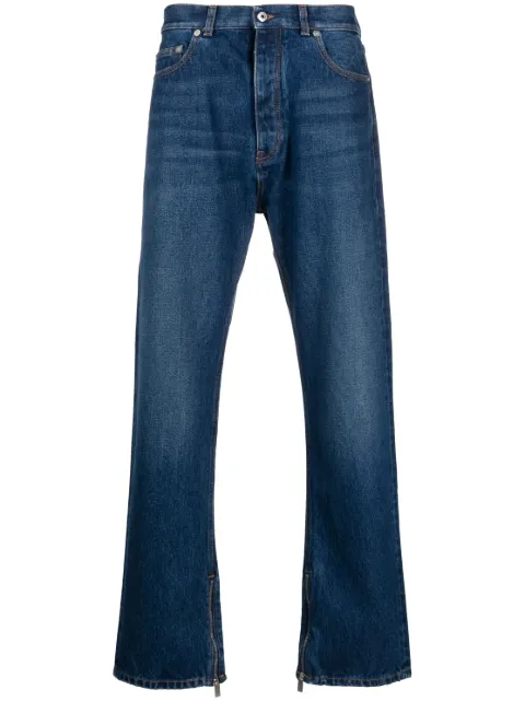 Off-White Skate zip-detail jeans Blue OMYA177F23DEN0024400