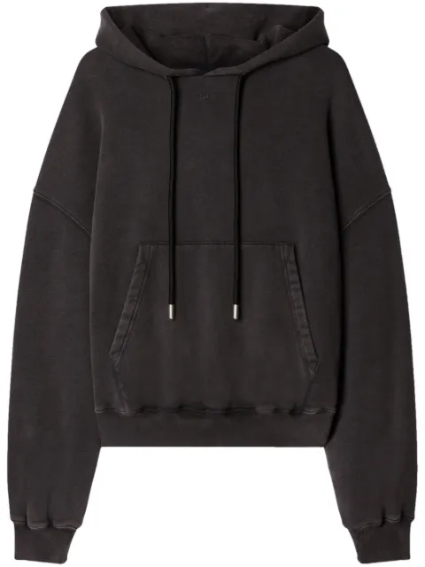 Off-White Super Moon cotton hoodie Black OMBB118F23FLE0081084