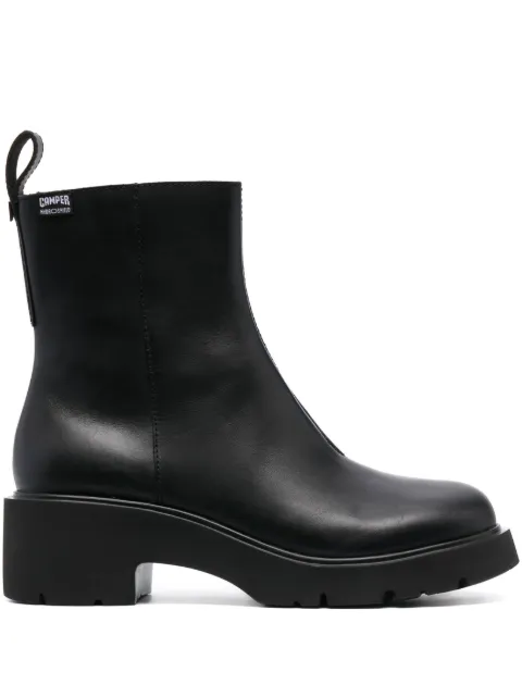 Camper Milah 75mm leather ankle-boots Black K400725001