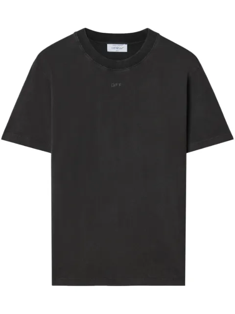 Off-White Super Moon cotton T-shirt Black OMAA027F23JER0111084