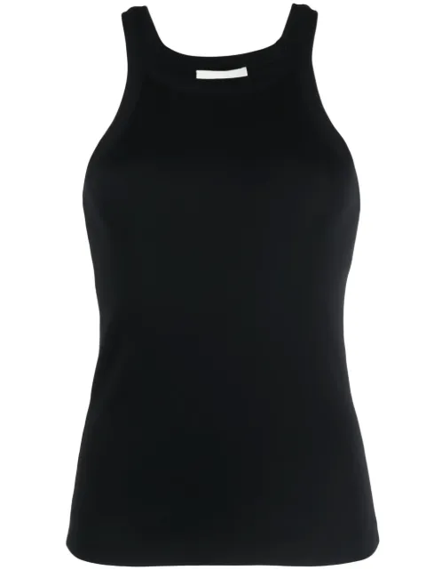 Closed ribbed-knit tank top Black C9553942TEM
