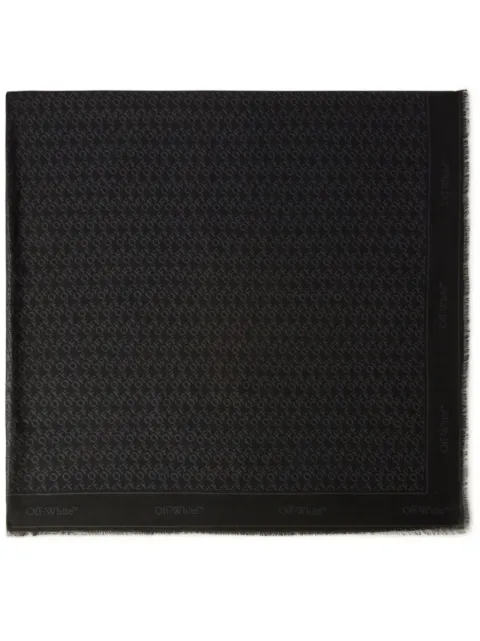 Off-White Off-stamp scarf Black OWMA051F23FAB0021010
