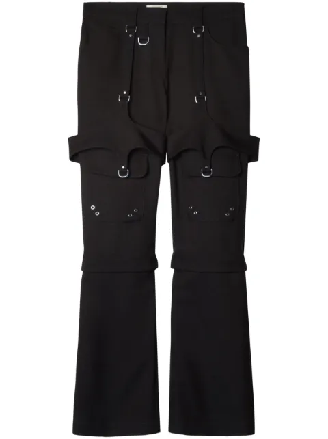Off-White buckle-detail cargo pants Black OWCF020F23FAB001