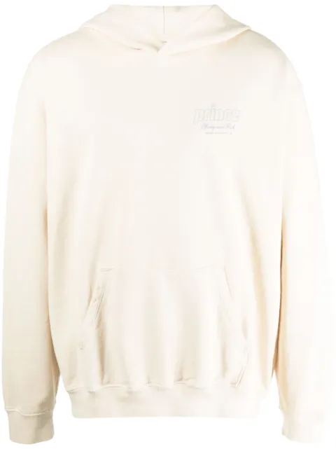 Sporty & Rich logo-print cotton hoodie Neutrals HO1061CR