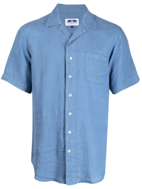 LOVE BRAND & Co. chest-pocket linen shirt Blue 81612830