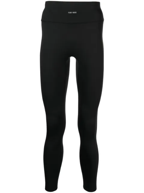 TEAM WANG design logo-print leggings Black TWSS23B009
