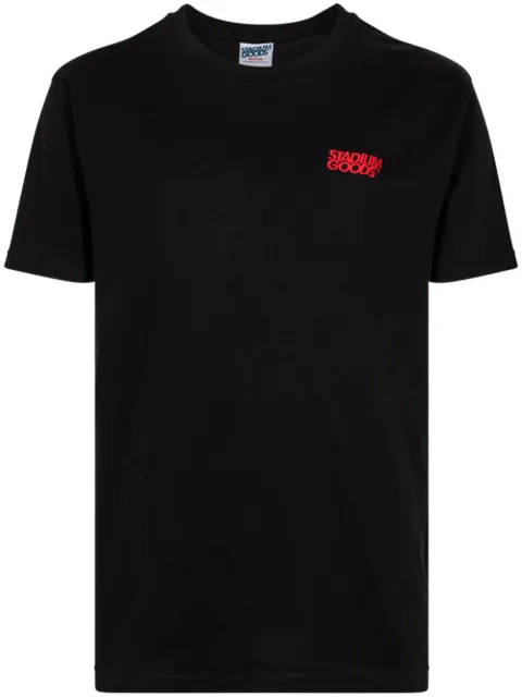 STADIUM GOODS® stacked logo embroidered T-shirt Black SGS0519
