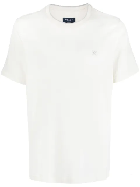 Hackett London embroidered-logo cotton T-Shirt White HM500721