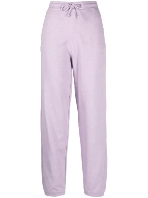 GANNI tapered organic cotton track pants Purple T3568712
