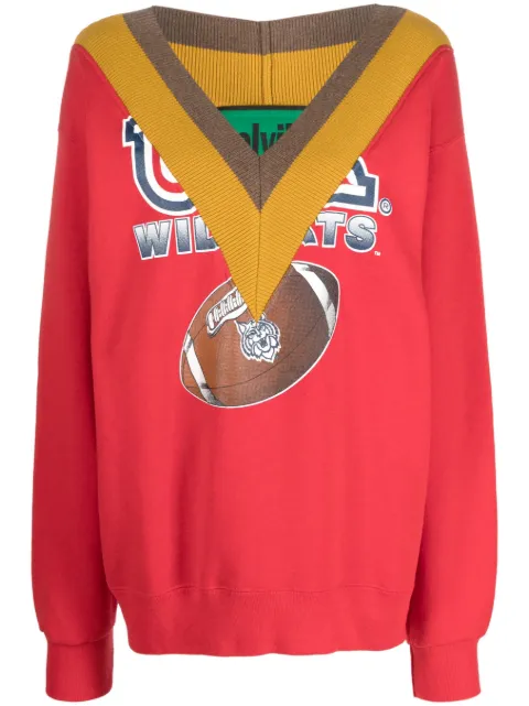 colville graphic-print V-neck sweatshirt Red CVUP394