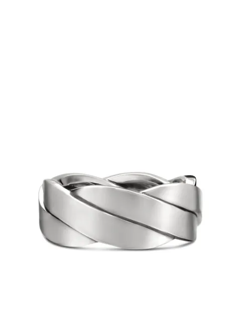 David Yurman sterling silver DY Helios band ring (9mm) Silver R35050MSS