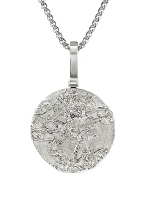 David Yurman sterling silver Dragon amulet (30.9mm) Silver D35003MSS