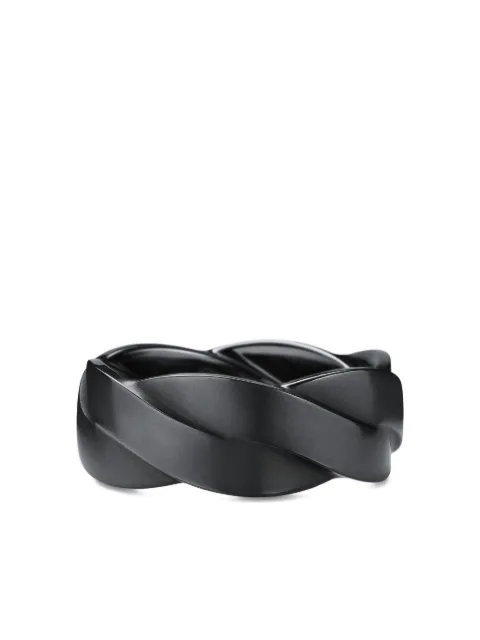 David Yurman DY Helios band ring (9mm) Black R35050MBB