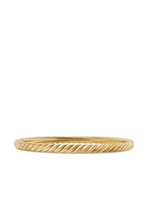 David Yurman 18kt yellow gold Sculpted Cable bangle bracelet (4.6mm) Gold B1809188