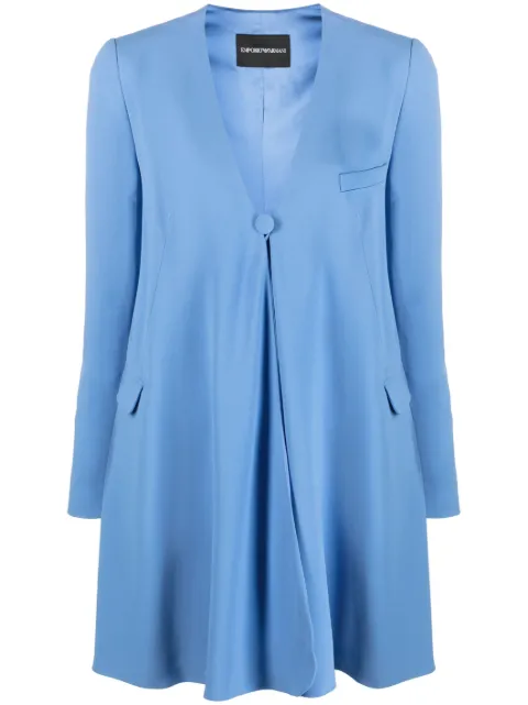 Emporio Armani single-breasted oversized blazer Blue D4NL14D2013