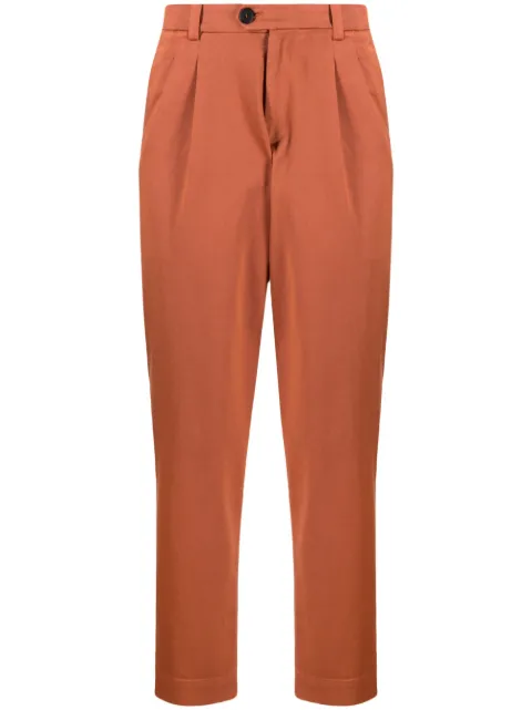 Cruciani pleated tapered trousers Brown CU31665