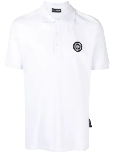 Plein Sport SS Thunder Tiger cotton polo shirt White AACCMTK6525STE003N