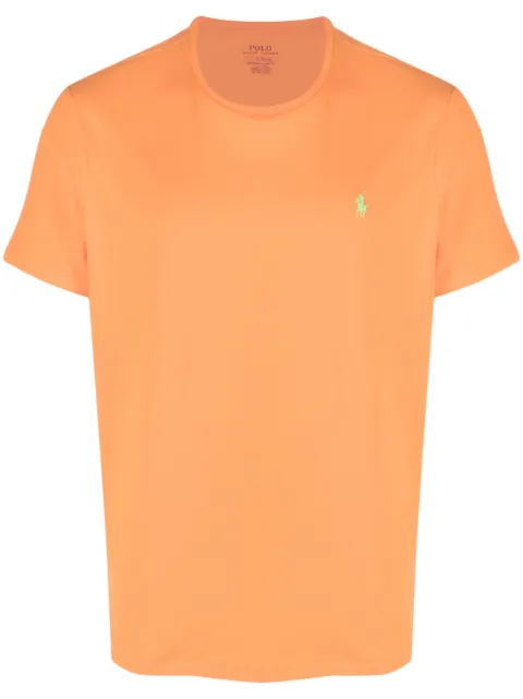 Polo Ralph Lauren embroidered-logo cotton T-shirt Orange 710671438299