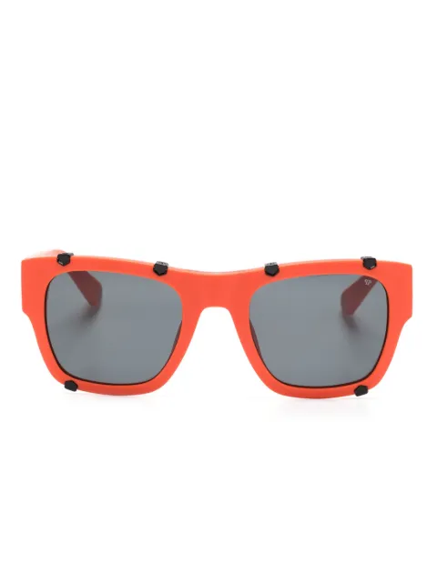 Philipp Plein Eyewear Icon Hexagon sunglasses Orange SPP042W