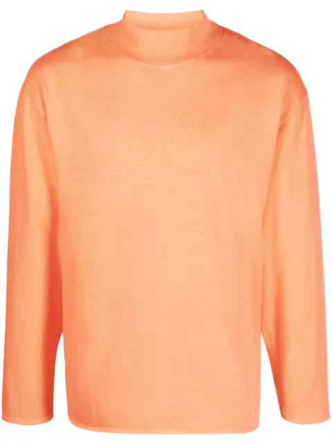 ERL high-neck cotton sweatshirt Orange ERL06T013