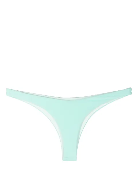 JADE Swim terry cloth-effect bikini bottoms Green JS209T