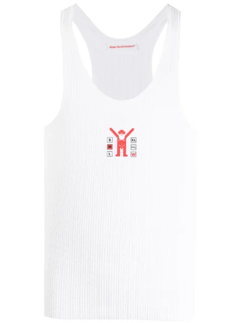 Walter Van Beirendonck Jock graphic-print tank top White 6018
