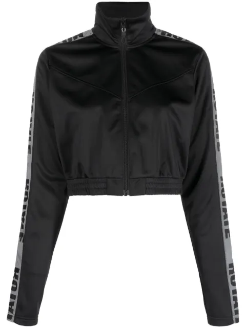 ROTATE BIRGER CHRISTENSEN logo-tape track jacket Black 700298100