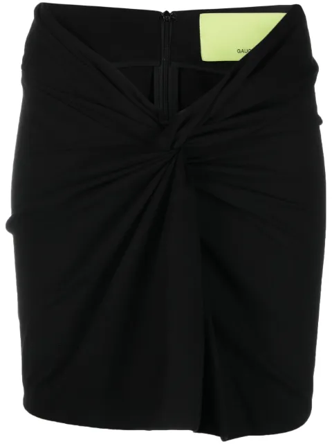 GAUGE81 Barina knot-detailing miniskirt Black 12435