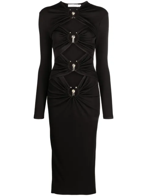 Christopher Esber Orbit cut-out midi dress Black 23033053