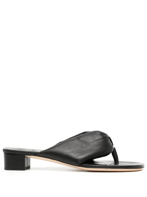 STAUD Dahlia 25mm leather sandals Black 071332