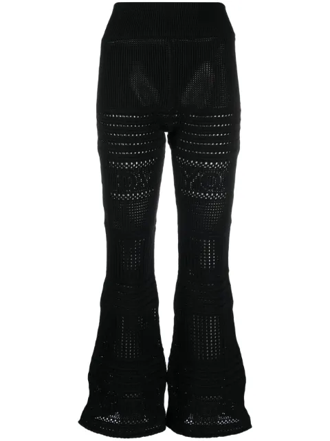 Stella McCartney knitted flared trousers Black 6K04603S2413