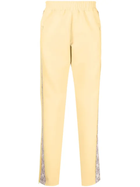 MOUTY logo-print track pants Yellow TP1SS23