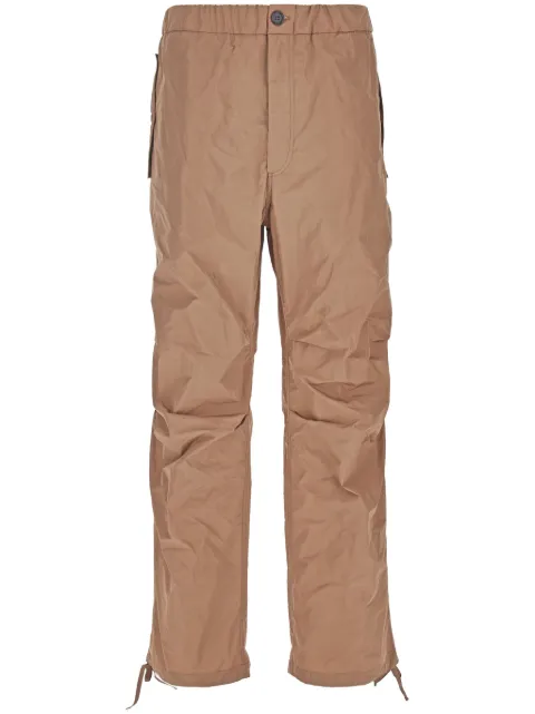 Ferragamo wide-leg taffeta trousers Neutrals 763755