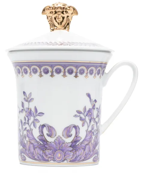 Versace x Rosenthal Le Grand Divertissement porcelain mug White 19315403625