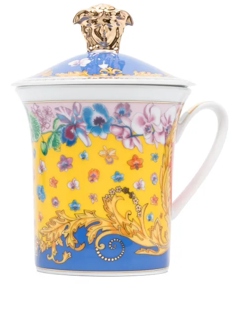 Versace x Rosenthal Primavera porcelain mug Blue 19315403607