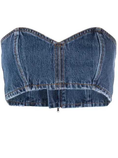 Mônot denim bandeau top Blue SS23201
