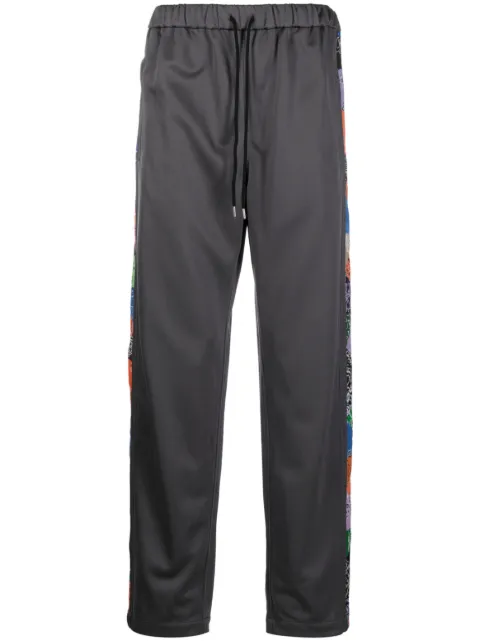 Children Of The Discordance bandana-panel track pants Grey COTDPT004