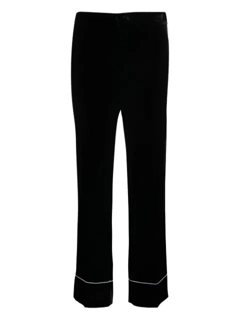 Nº21 piped-trim trousers Black 23IN2M0B0715388