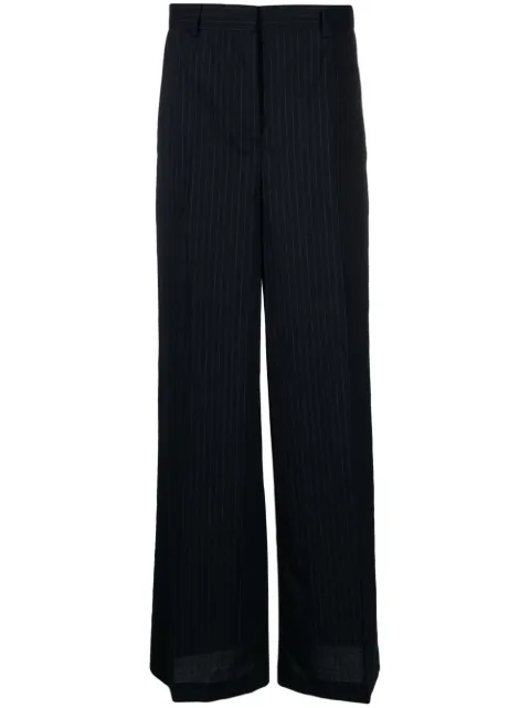 Nº21 tailored pinstripe-pattern trousers Blue 23IN2M0B0625151