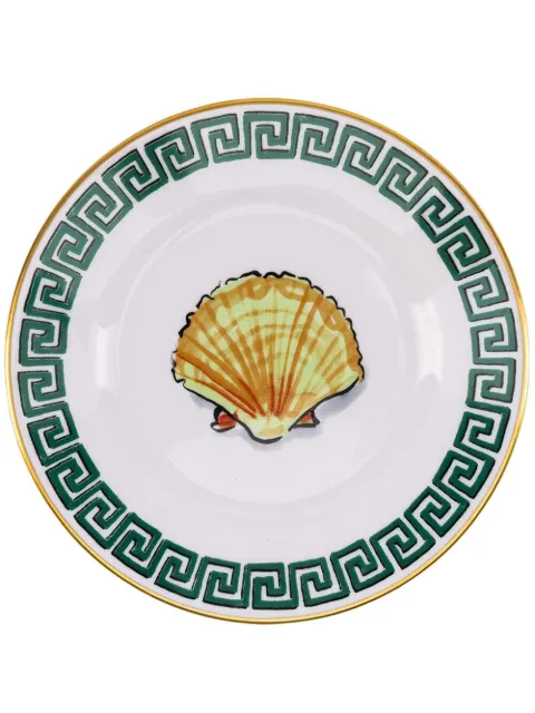 GINORI 1735 shell-print porcelain bread plate (16cm) White 004RG00FPT110010160G00130000