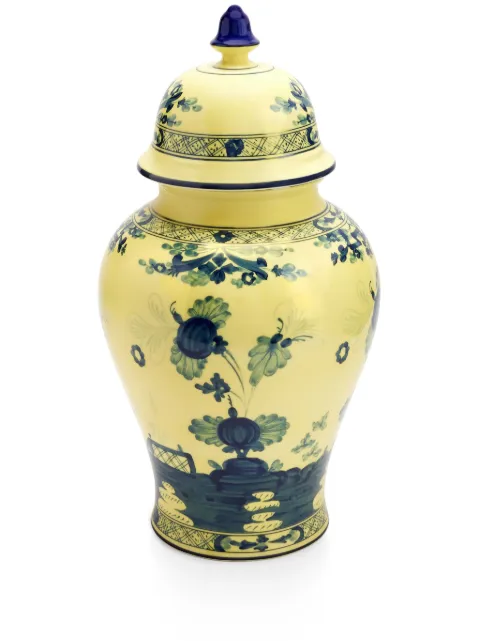 GINORI 1735 potiche floral vase Yellow 016RG02FA5356010380G00123900