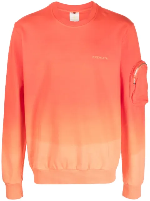 Premiata logo-print gradient sweatshirt Orange PR154DEG