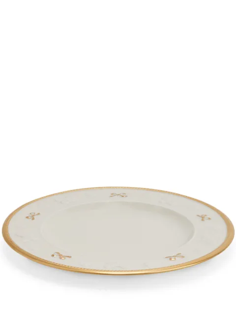VILLARI porcelain engraved-butterfly dessert plate White 0004955402